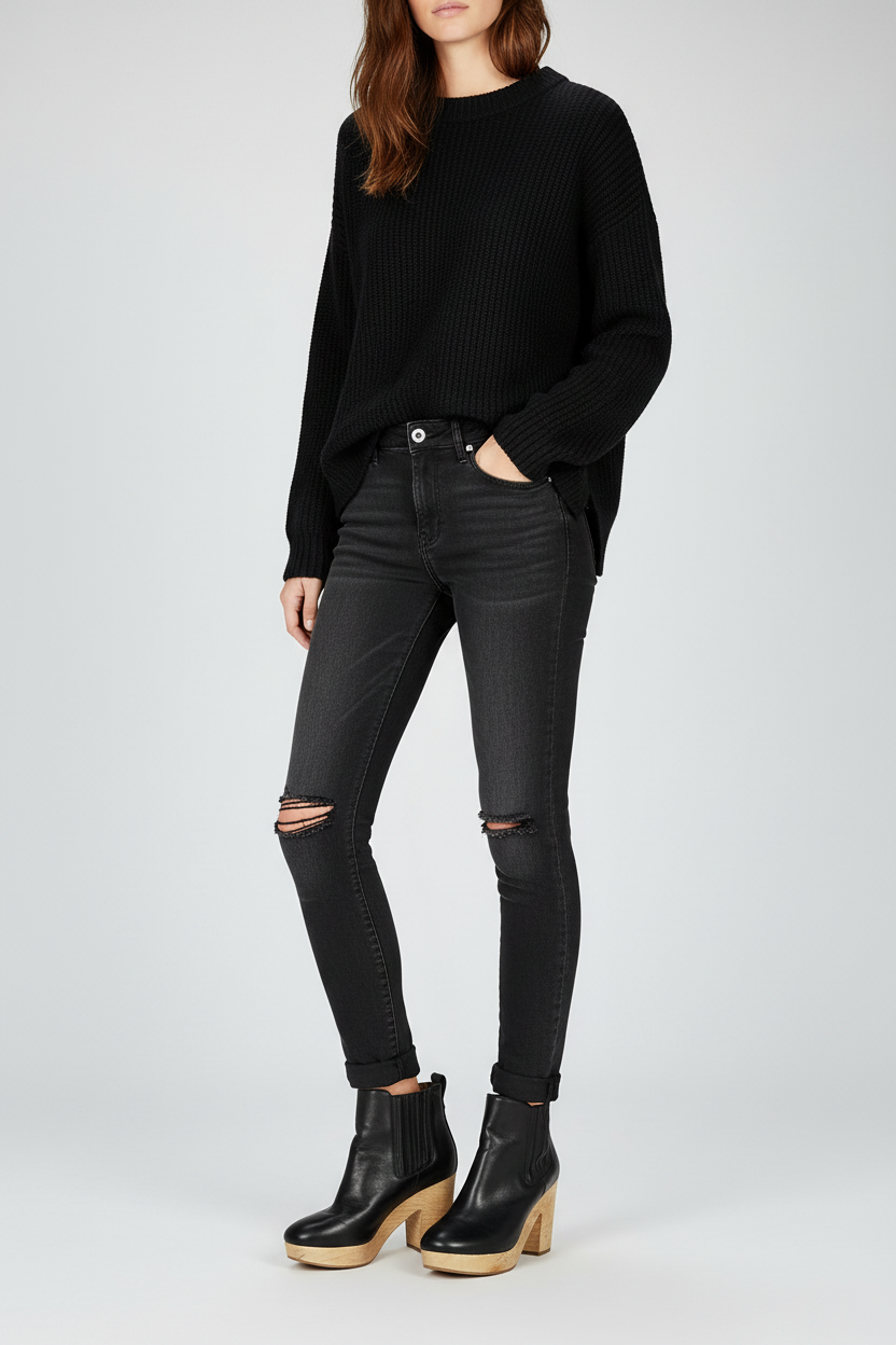 Black Leather Boots