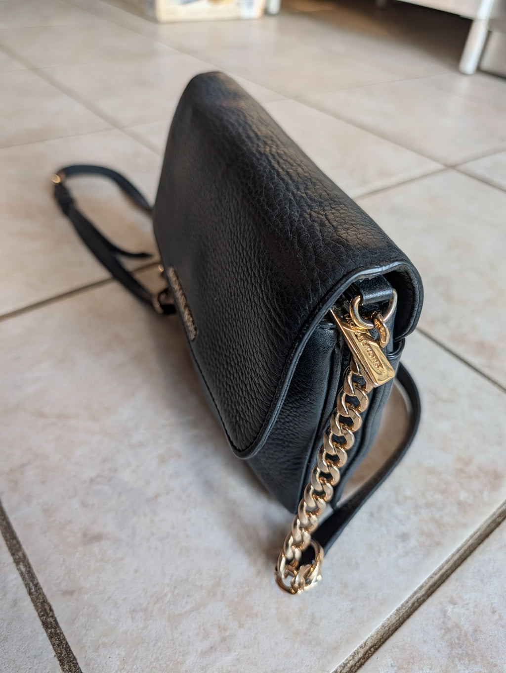 Black Crossbody Leather Bag