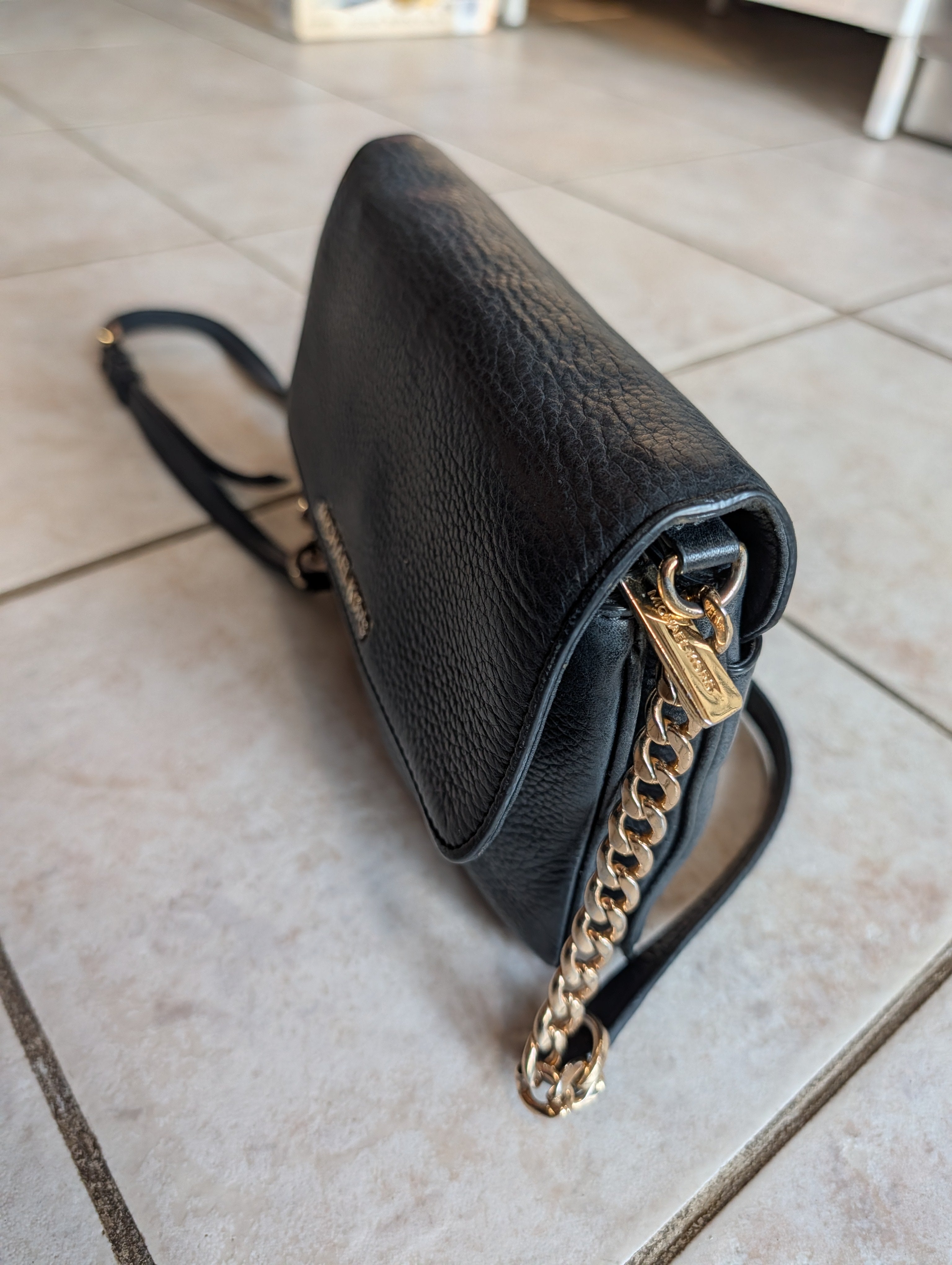 Black Crossbody Leather Bag