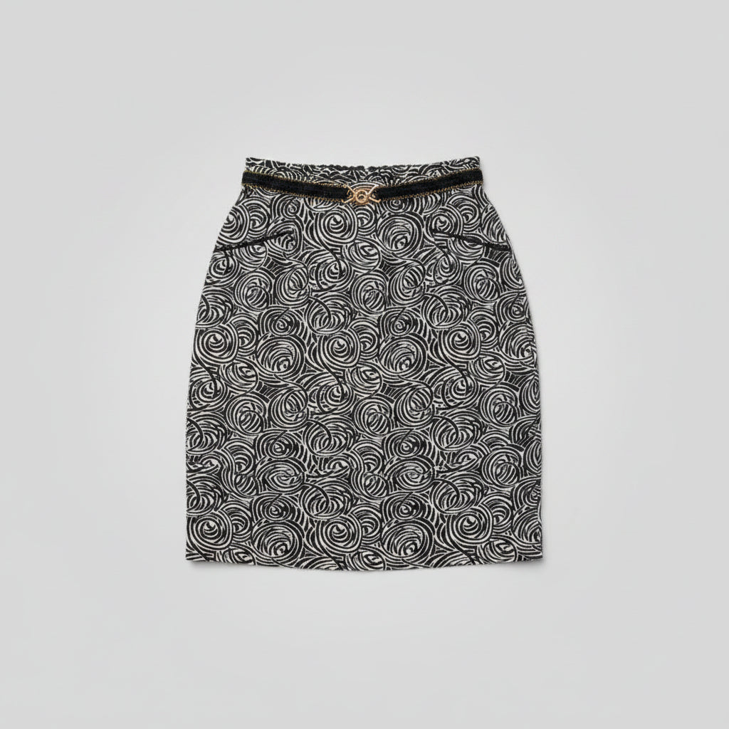 Anthropologie Black and White Skirt