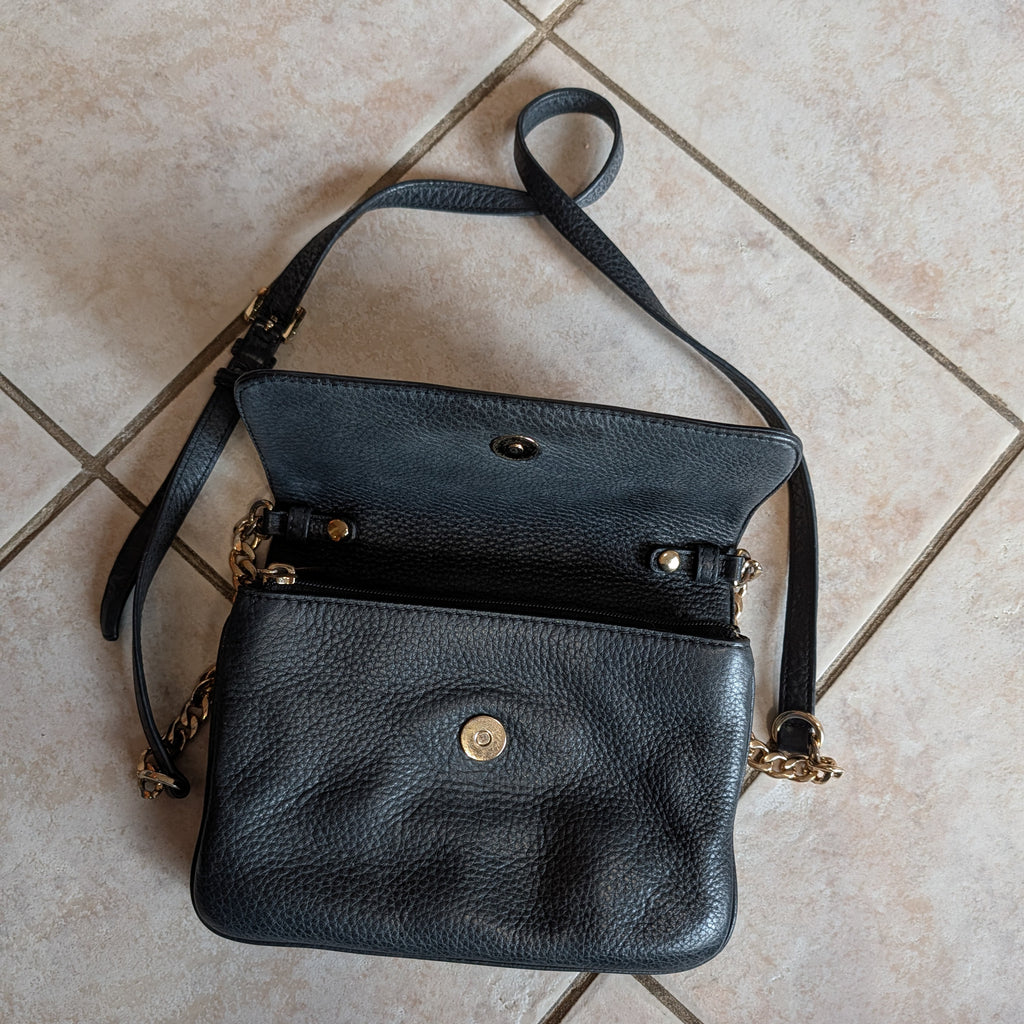 Black Crossbody Leather Bag