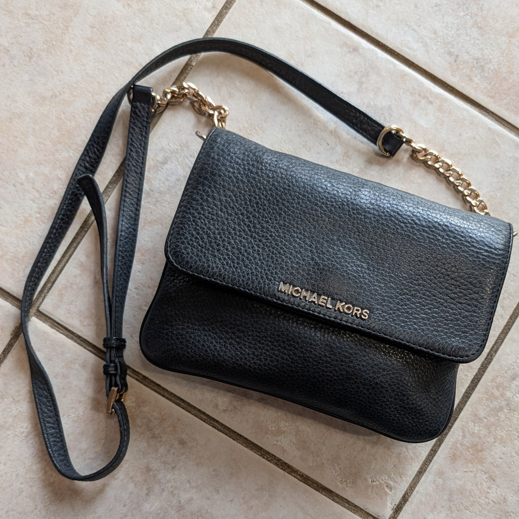 Black Crossbody Leather Bag