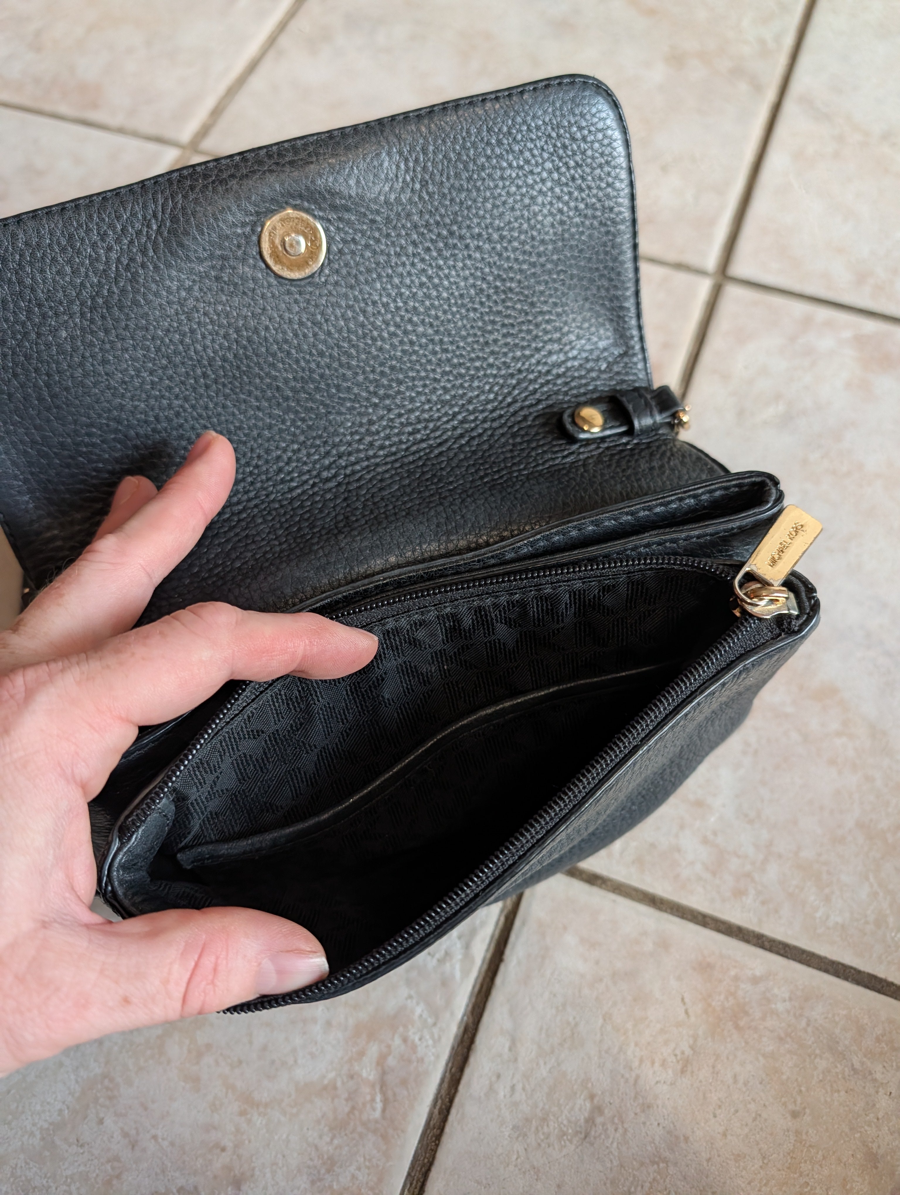 Black Crossbody Leather Bag