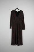 Boden Metallic Stripe Long Sleeve Sweater Dress 14