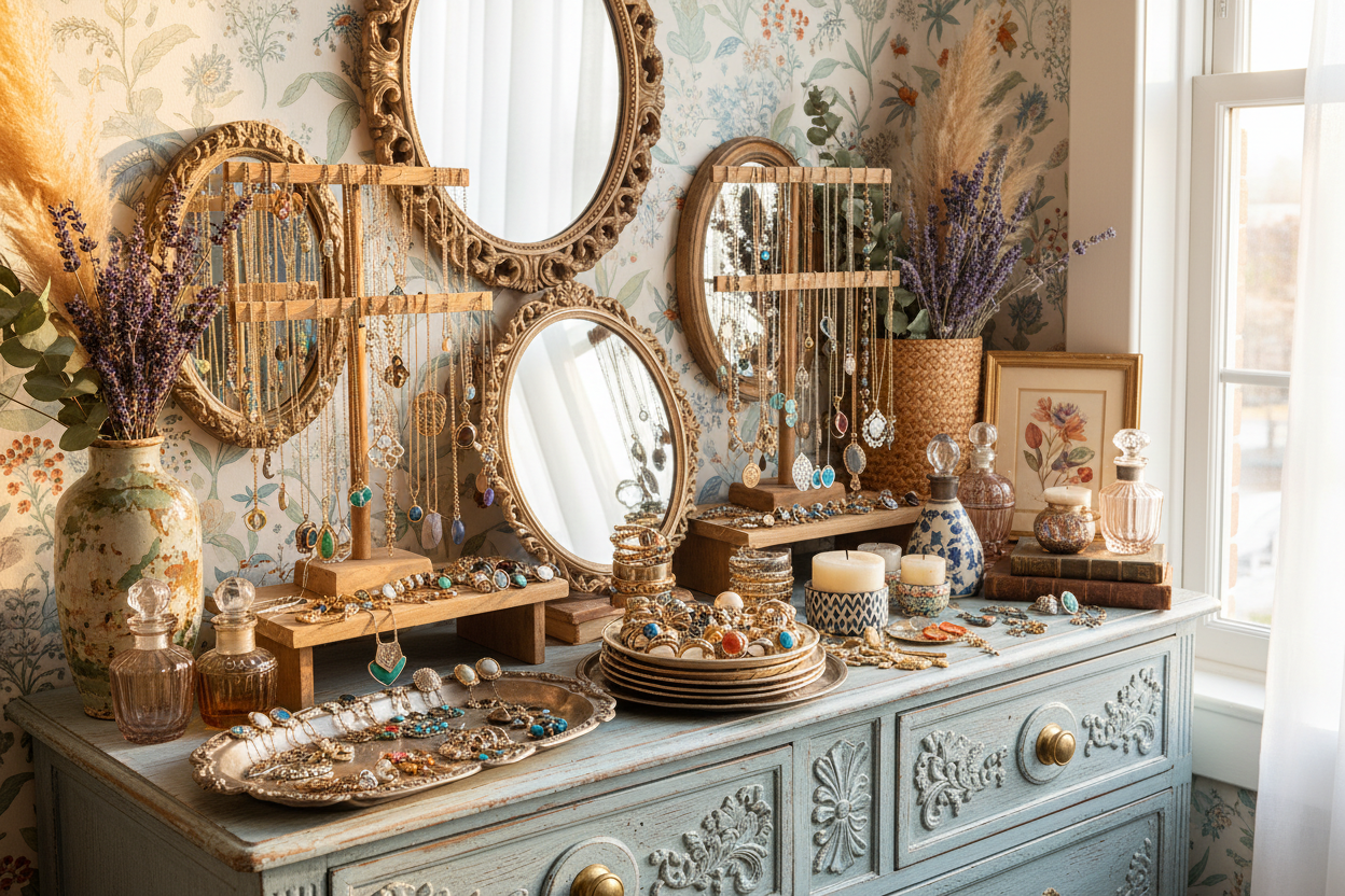 Tidy Maximalist Boho Dresser